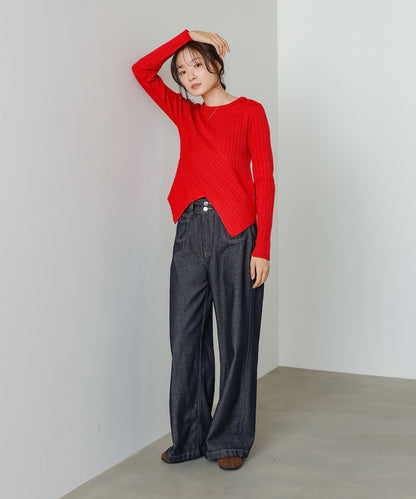 クロッシングニットトップス