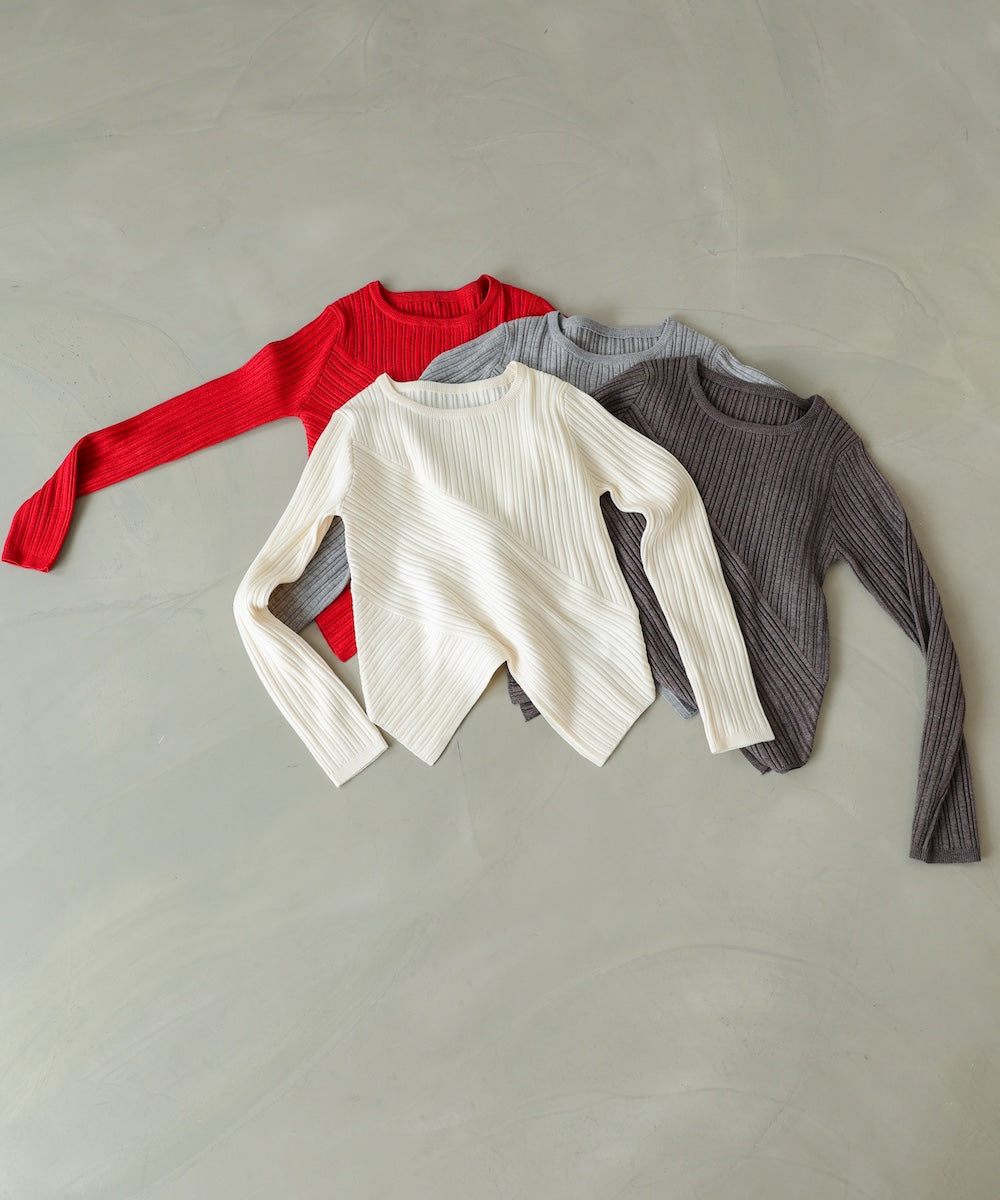 クロッシングニットトップス