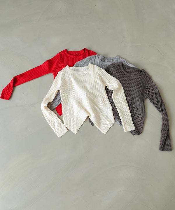 クロッシングニットトップス