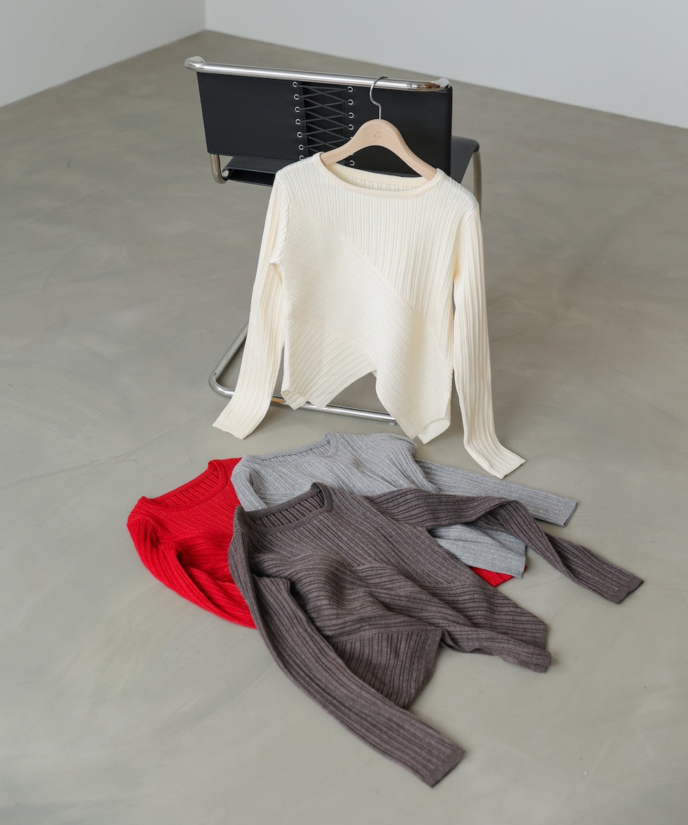 クロッシングニットトップス