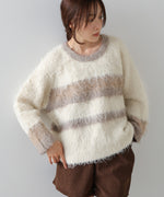 ボーダーケガキトップス