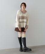 ボーダーケガキトップス