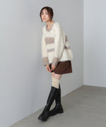 ボーダーケガキトップス