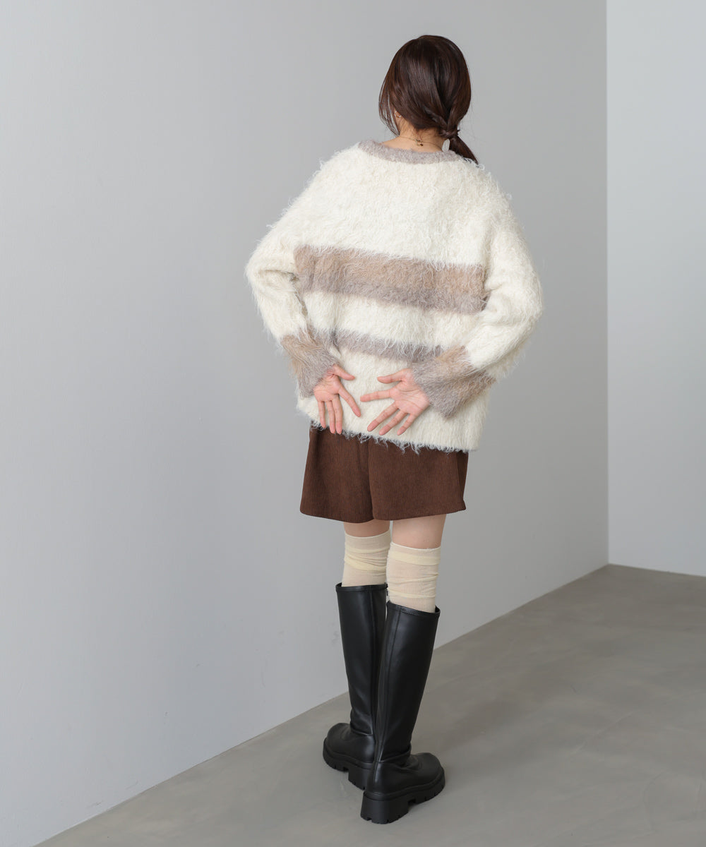 ボーダーケガキトップス