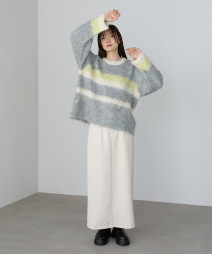 ボーダーケガキトップス