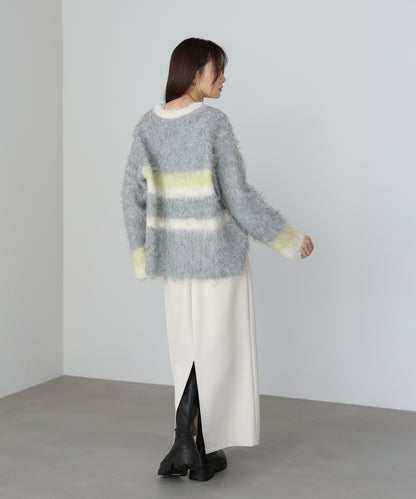 ボーダーケガキトップス