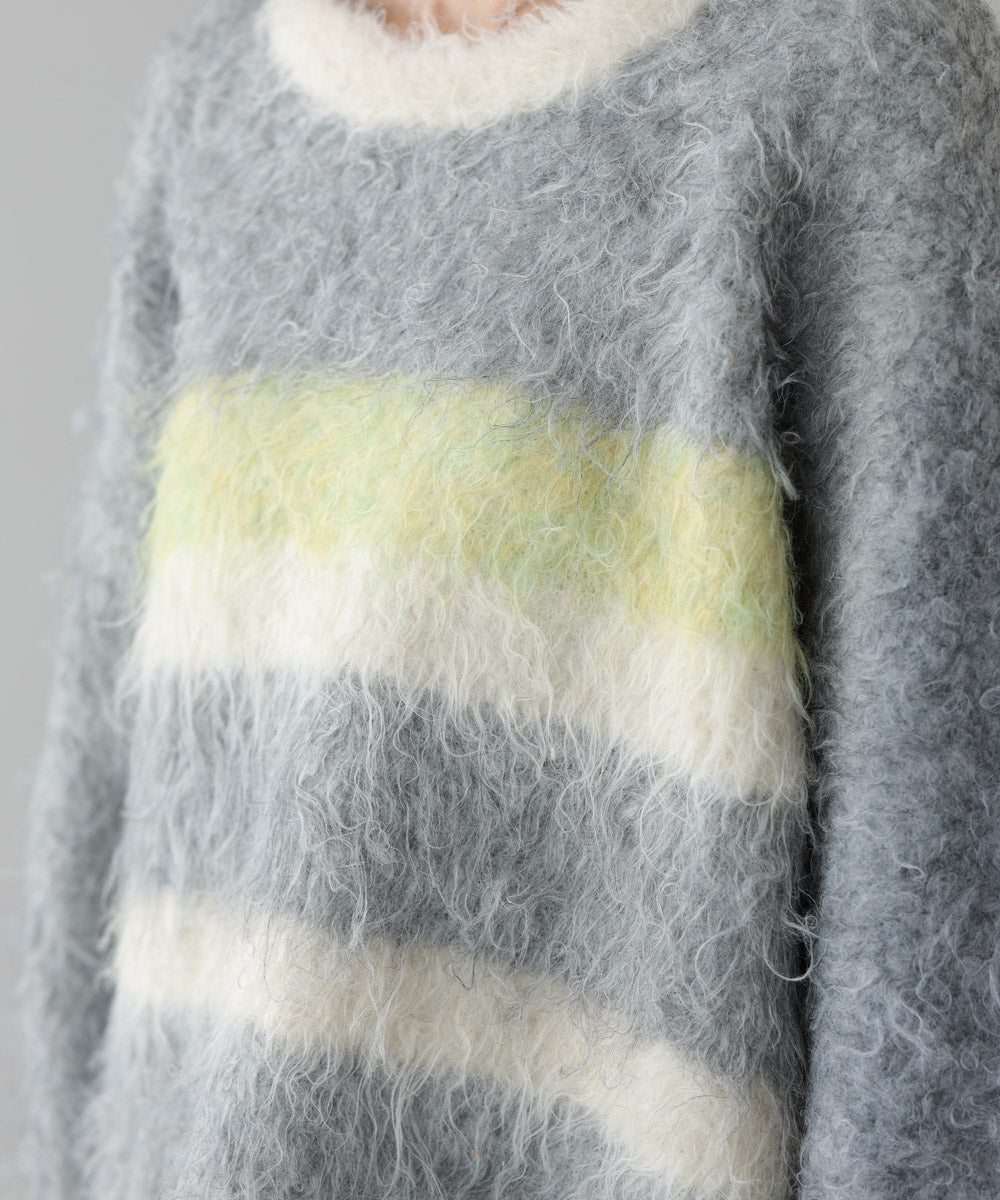 ボーダーケガキトップス