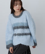 ボーダーケガキトップス