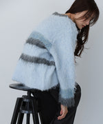 ボーダーケガキトップス