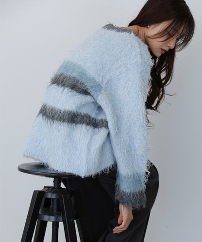 ボーダーケガキトップス