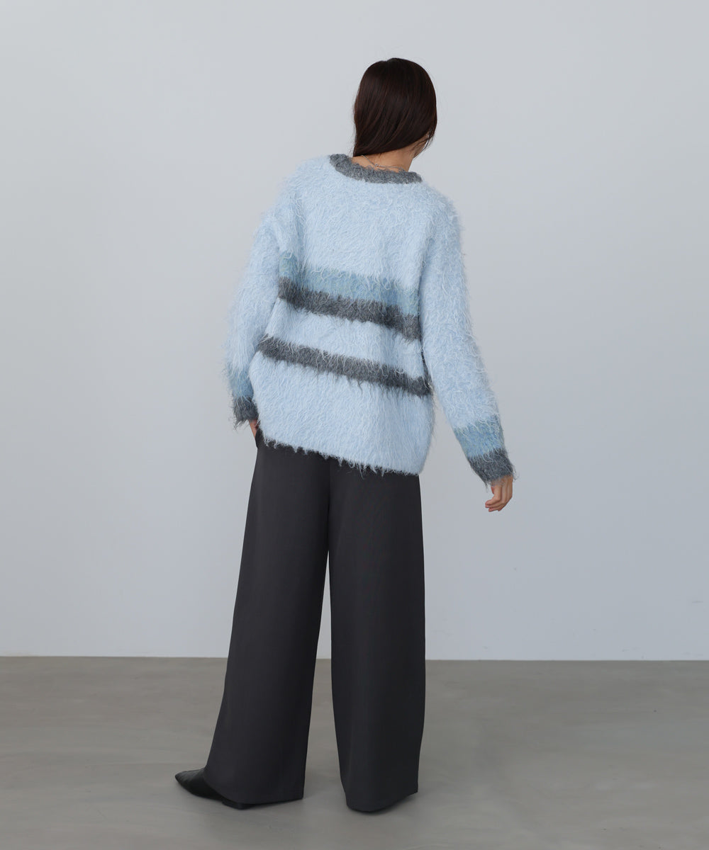 ボーダーケガキトップス