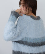 ボーダーケガキトップス