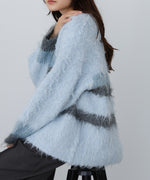 ボーダーケガキトップス