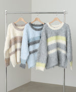 ボーダーケガキトップス