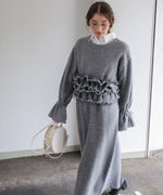 ビスチェセットニットワンピース