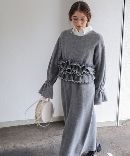 ビスチェセットニットワンピース