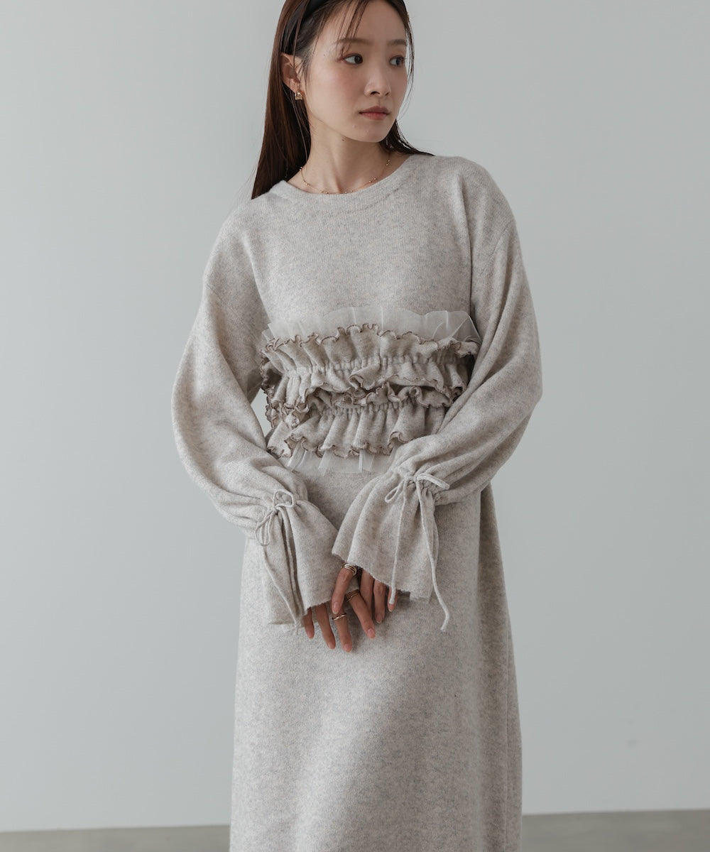 ビスチェセットニットワンピース