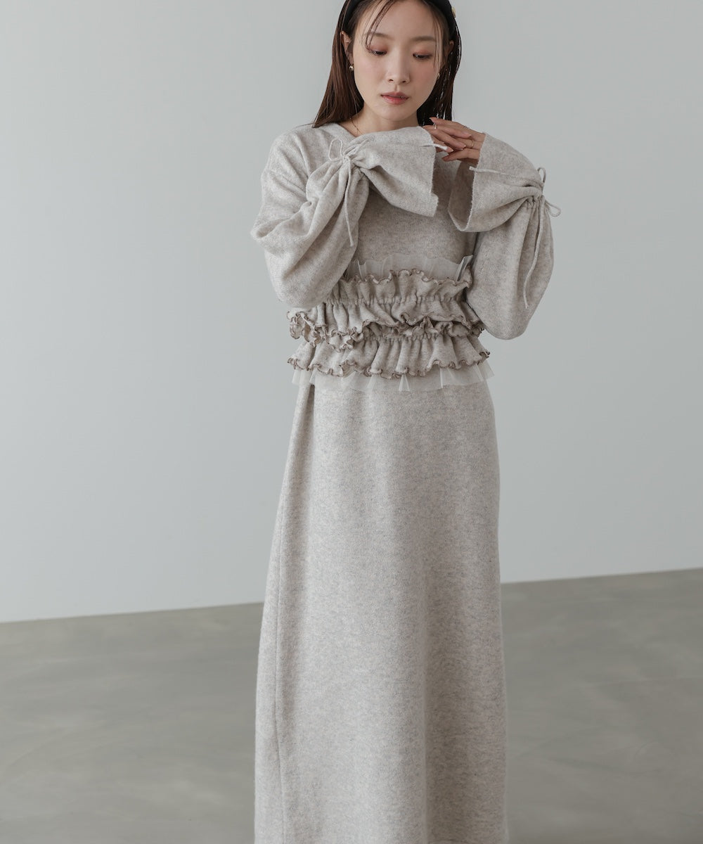 ビスチェセットニットワンピース