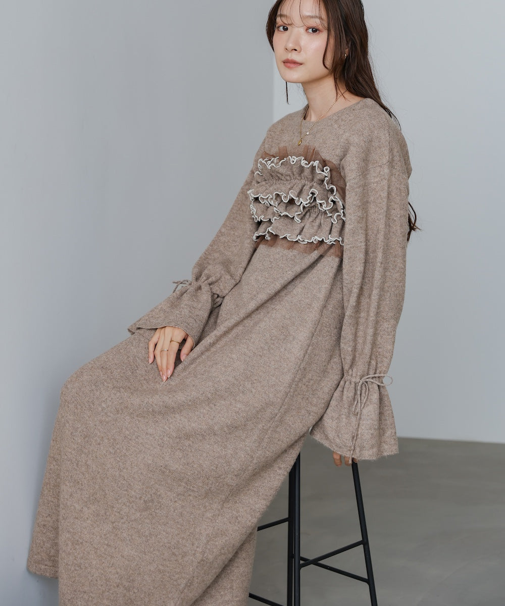 ビスチェセットニットワンピース