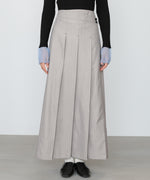 ピンストライプサイドプリーツスカート