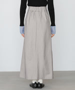 ピンストライプサイドプリーツスカート