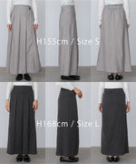 ピンストライプサイドプリーツスカート