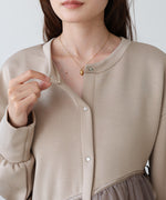 前後2WAYペプラムオーガンジーポンチトップス