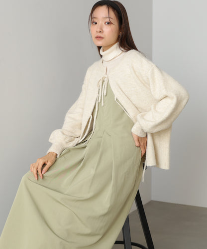 前後２ＷＡＹニットトップス＋タックキャミワンピース