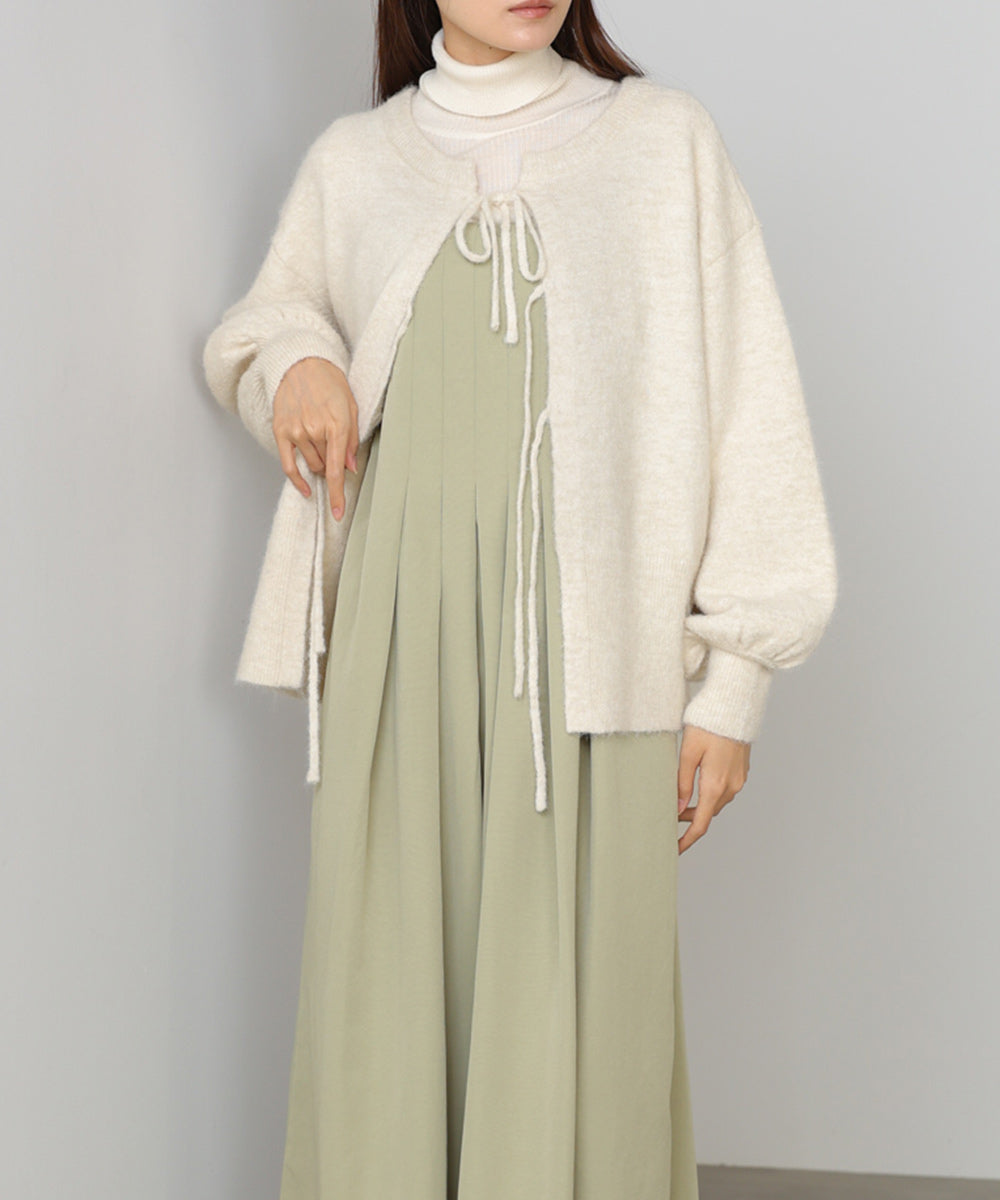 前後２ＷＡＹニットトップス＋タックキャミワンピース