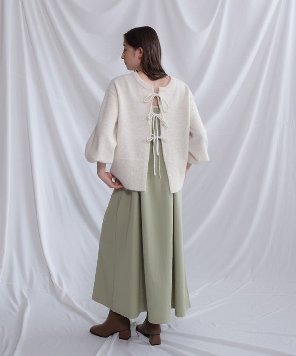 前後２ＷＡＹニットトップス＋タックキャミワンピース