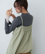 前後２ＷＡＹニットトップス＋タックキャミワンピース