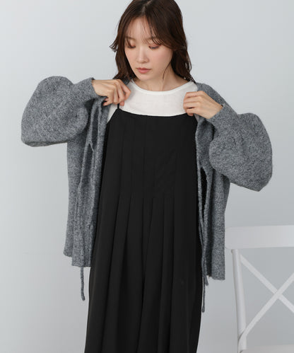 前後２ＷＡＹニットトップス＋タックキャミワンピース