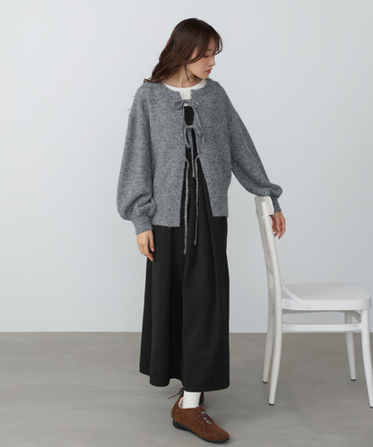 前後２ＷＡＹニットトップス＋タックキャミワンピース