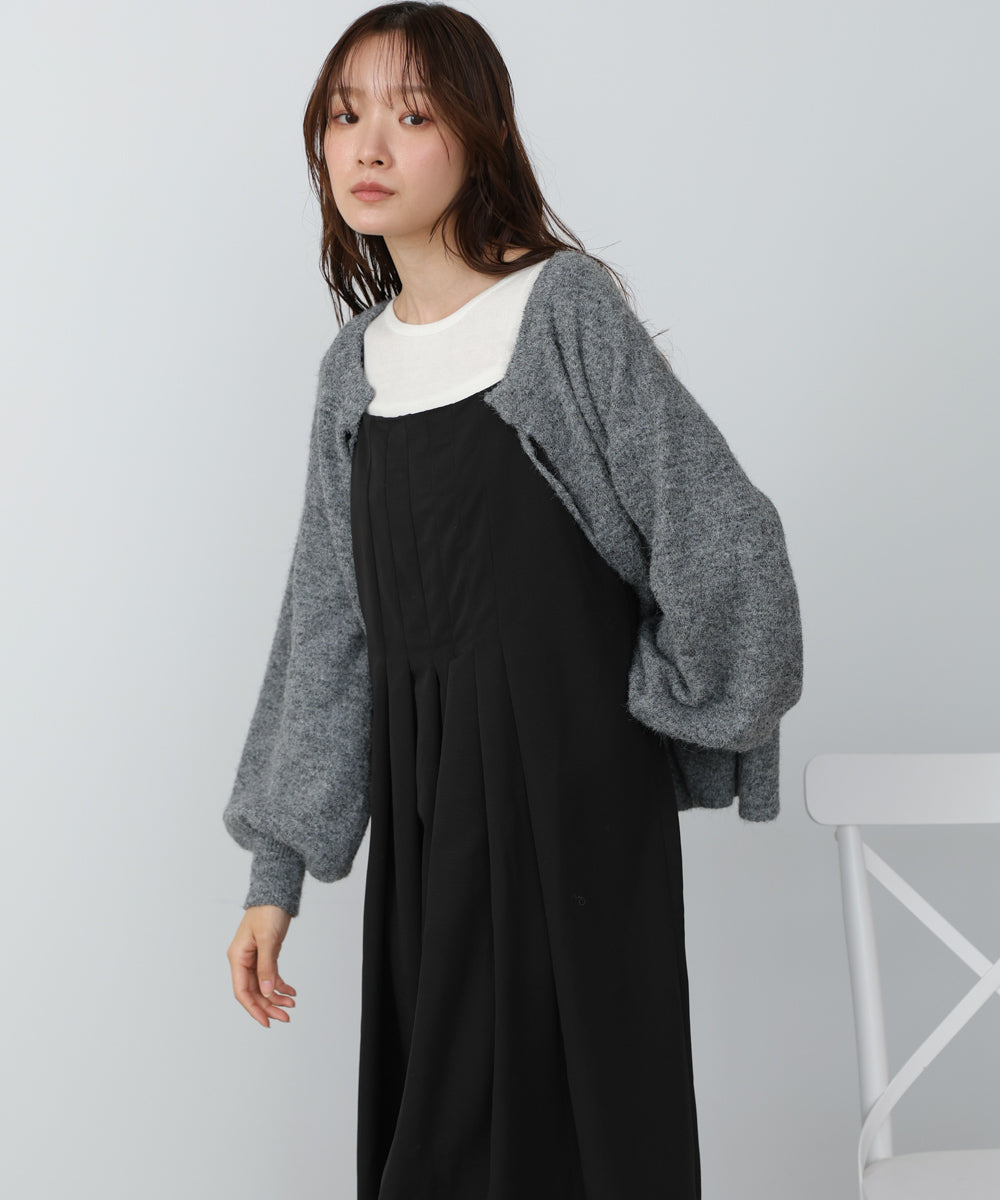 前後2WAYニットトップス＋タックキャミワンピース – Bab