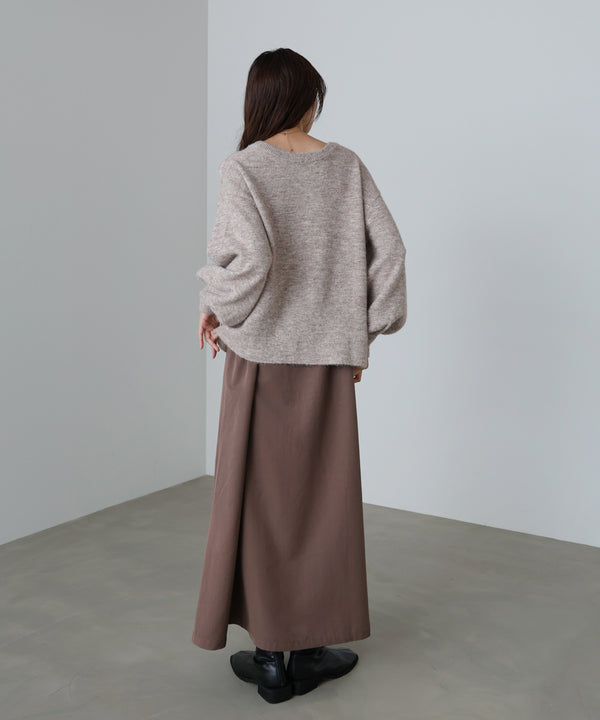 前後２ＷＡＹニットトップス＋タックキャミワンピース