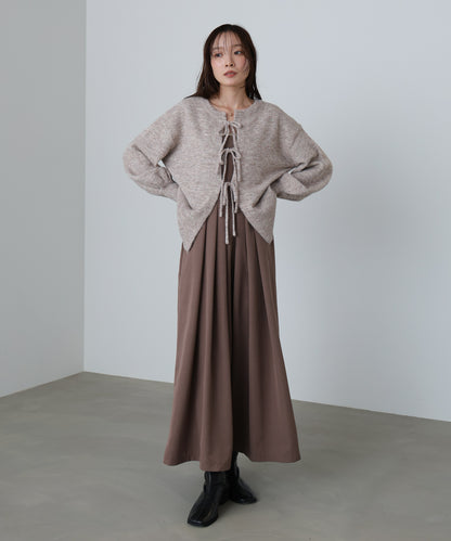 前後２ＷＡＹニットトップス＋タックキャミワンピース