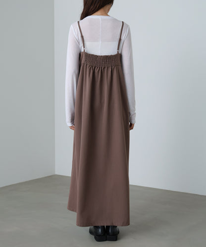 前後２ＷＡＹニットトップス＋タックキャミワンピース