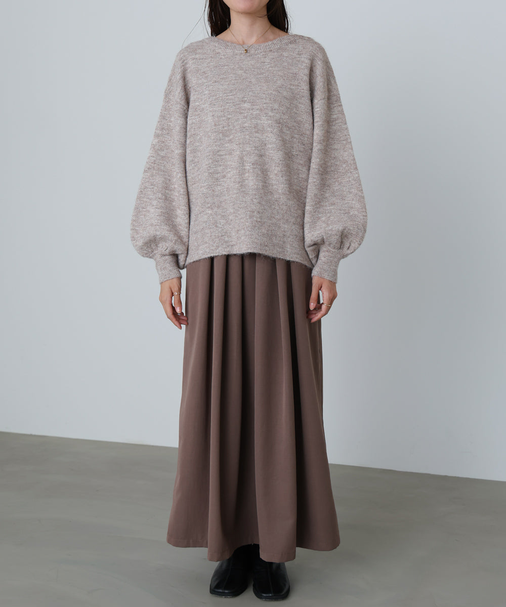 前後２ＷＡＹニットトップス＋タックキャミワンピース