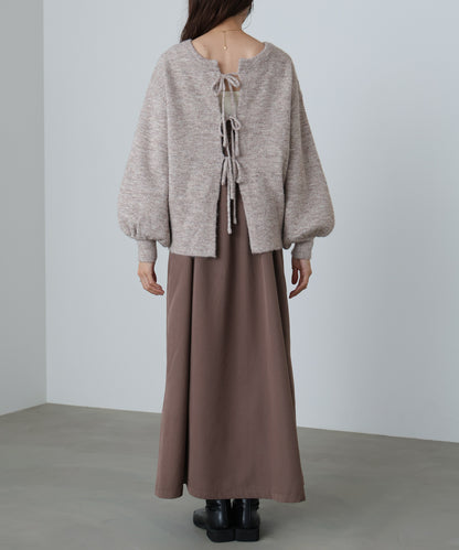 前後２ＷＡＹニットトップス＋タックキャミワンピース