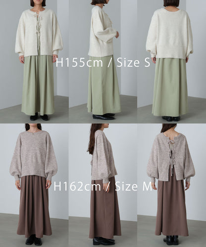 前後２ＷＡＹニットトップス＋タックキャミワンピース