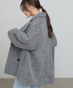 スリーブデザインハーフ丈コート