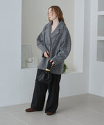 スリーブデザインハーフ丈コート