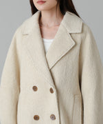 スリーブデザインハーフ丈コート