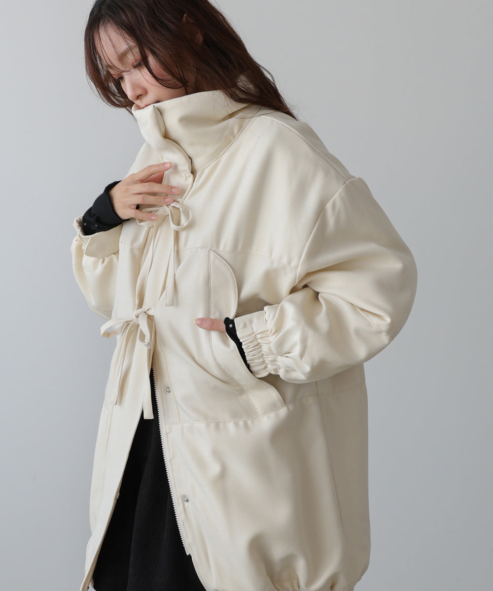 中綿フロントリボンモンスターコート