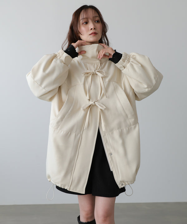 中綿フロントリボンモンスターコート