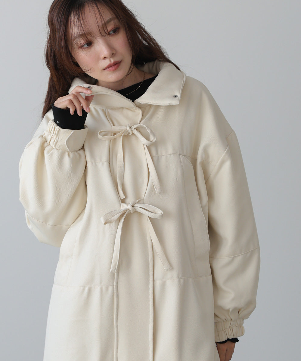 中綿フロントリボンモンスターコート