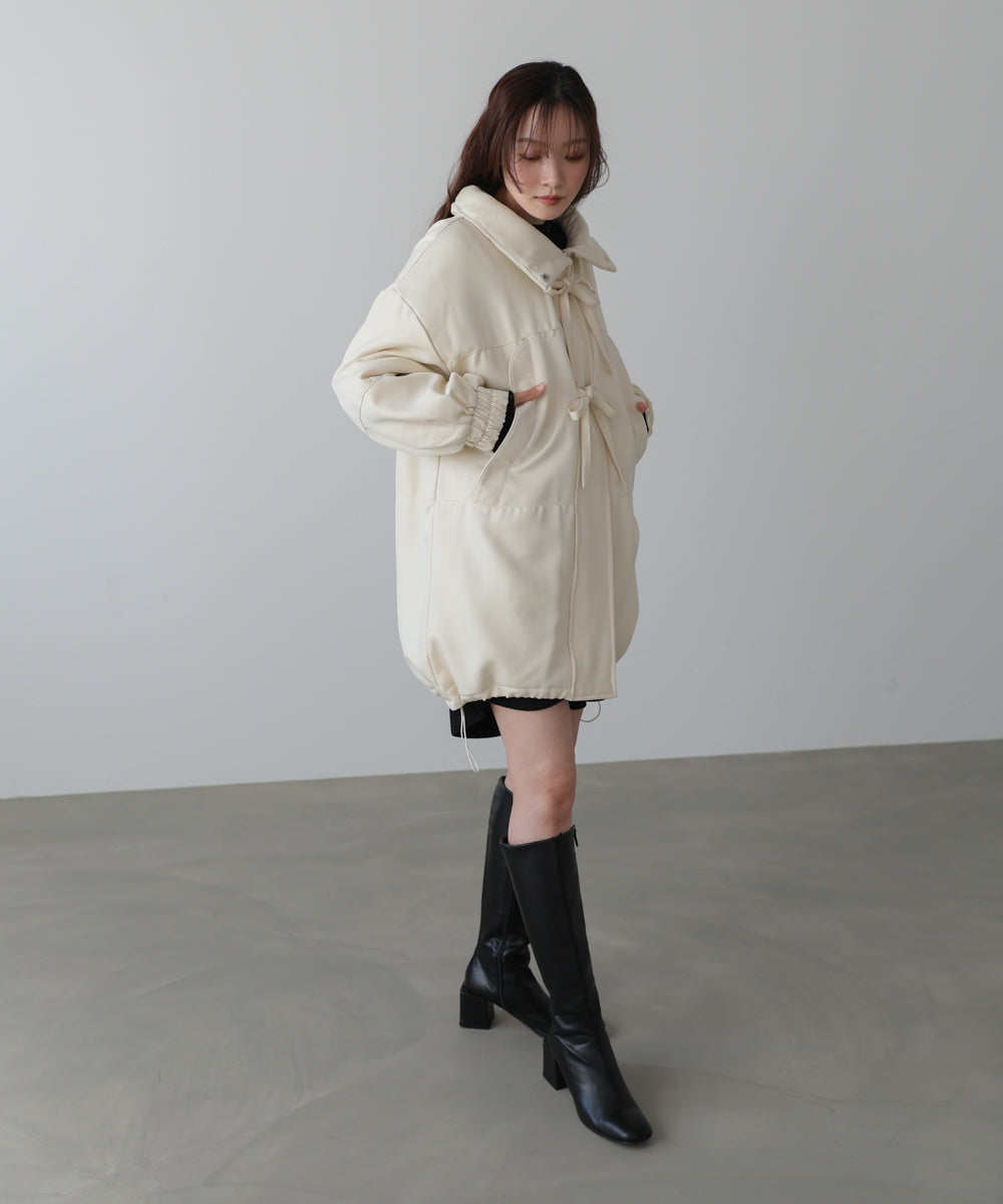 中綿フロントリボンモンスターコート