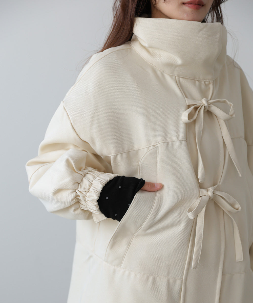 中綿フロントリボンモンスターコート