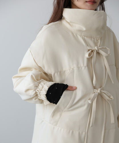 中綿フロントリボンモンスターコート