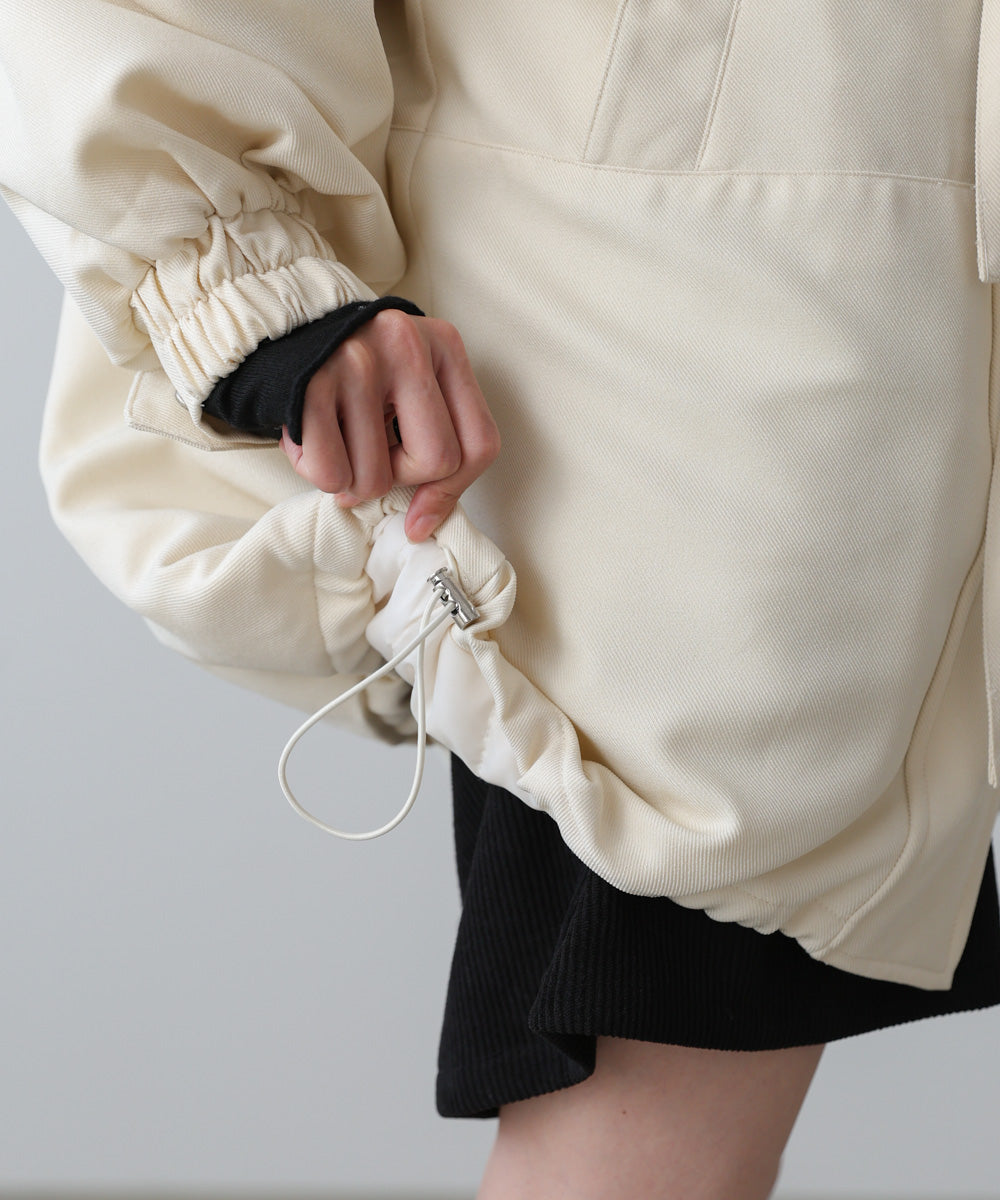 中綿フロントリボンモンスターコート